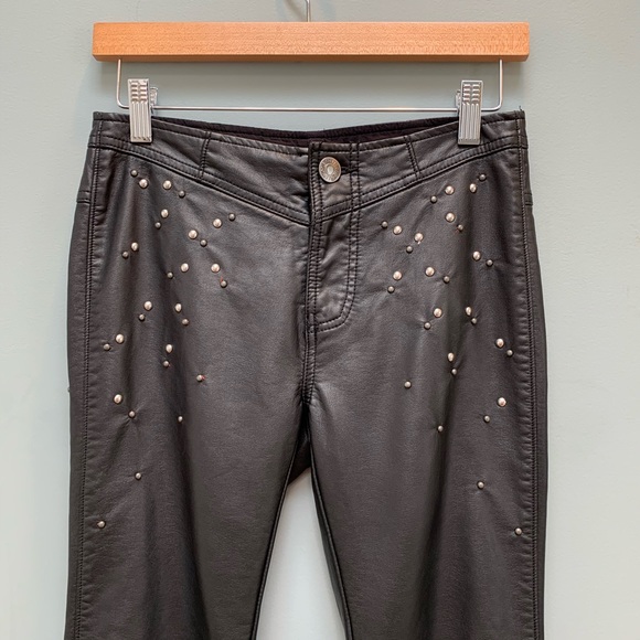 FP Moonchild Vegan Faux Leather bell bottom pants - Picture 5 of 12